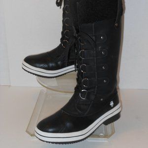 ARTIC SHIELD BLACK WATERPROOF KNEE-HIGH BOOTS SIZE 10 MEDIUM